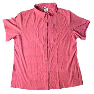 Little Donkey Andy Men's XXL Pink Hiking Shirt NWT 4-Way Stretch Performance